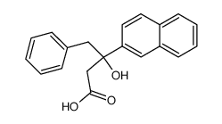 3-hydroxy-3-(naphthalen-2-yl)-4-phenylbutanoic acid结构式