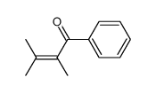 2,3-dimethyl-1-phenyl-2-butene-1-one Structure