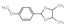 2-(4-methoxyphenyl)-4,5-dimethyl-1,3-dioxolane Structure