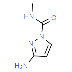 1H-Pyrazole-1-carboxamide,3-amino-N-methyl-(9CI)结构式
