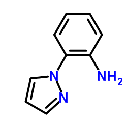 2-(1-吡唑基)苯胺结构式