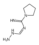 N-[Amino(imino)methyl]pyrrolidine-1-carboximidamide Structure