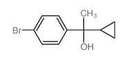 4-溴-alpha-环丙基-alpha-甲基苄醇结构式