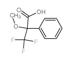 α-甲氧基-α-(三氟甲基)苯乙酸结构式