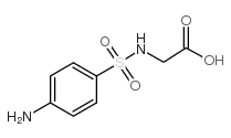 (4-氨基苯磺酰基氨基)-乙酸结构式