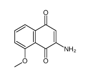 2-amino-8-methoxynaphthalene-1,4-dione结构式