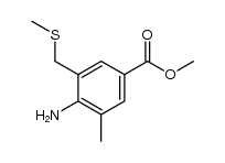 methyl 4-amino-3-methyl-5-methylthiomethylbenzoate Structure
