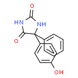 5-(4'-Hydroxyphenyl)-5-phenylhydantoin Structure