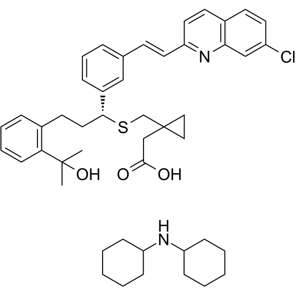 Montelukast Dicyclohexylamine Salt structure