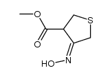 4-hydroxyimino-tetrahydro-thiophene-3-carboxylic acid methyl ester Structure