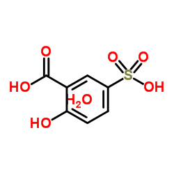5-磺基水杨酸,二水合物结构式