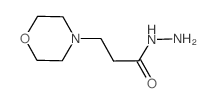 3-吗啉-4-丙酸肼结构式
