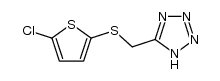 5-(5-chloro-thiophen-2-ylsulfanylmethyl)-1H-tetrazole结构式