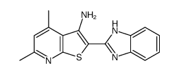 2-(1H-benzimidazol-2-yl)-4,6-dimethylthieno[2,3-b]pyridin-3-amine Structure