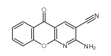 2-氨基-5-氧代-5H-苯并吡喃并[2,3-B]吡啶-3-甲腈结构式