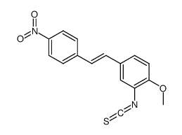 2-isothiocyanato-1-methoxy-4-[2-(4-nitrophenyl)ethenyl]benzene Structure