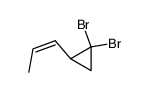 1,1-dibromo-2-(Z-propenyl)cyclopropane Structure