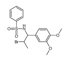 N-[2-bromo-1-(3,4-dimethoxyphenyl)propyl]benzenesulfonamide Structure
