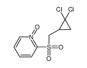2-[(2,2-dichlorocyclopropyl)methylsulfonyl]-1-oxidopyridin-1-ium结构式