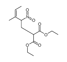 diethyl 2-(3-methyl-2-nitropent-3-enyl)propanedioate Structure