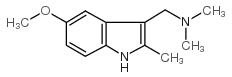 5-methoxy-2-methylgramine structure