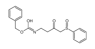 benzyl N-[4-(benzenesulfinyl)-3-oxobutyl]carbamate结构式