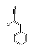 2-氯-3-苯基丙烯腈结构式