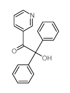 2-hydroxy-2,2-diphenyl-1-pyridin-3-yl-ethanone结构式