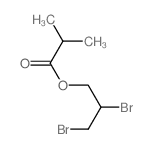 2,3-dibromopropyl 2-methylpropanoate Structure