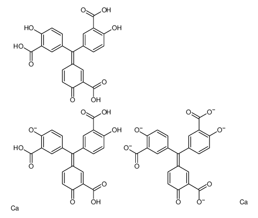 calcium 3,3'-[(3-carboxylato-4-oxocyclohexa-2,5-dien-1-ylidene)methanediyl]bis(6-hydroxybenzoate) (3:2) picture
