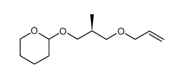 2-((S)-3-(allyloxy)-2-methylpropoxy)tetrahydro-2H-pyran Structure