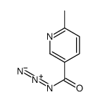 6-Methyl-3-pyridinecarbonyl azide Structure