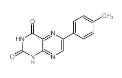 2,4(1H,3H)-Pteridinedione, 6-(4-methylphenyl)- Structure