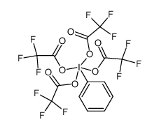 Tetrakis[trifluoroacetoxy]iodobenzene结构式