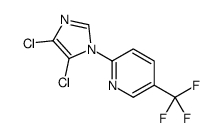 4,5-DICHLORO-1-(5-(TRIFLUOROMETHYL)(2-PYRIDYL))IMIDAZOLE结构式
