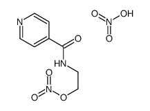 nitric acid,2-(pyridine-4-carbonylamino)ethyl nitrate Structure