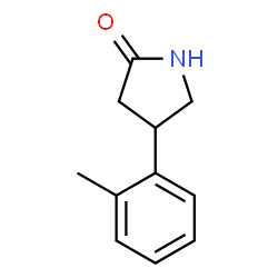 4-(2-甲基苯基)吡咯烷-2-酮结构式