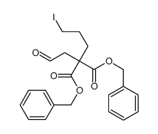 dibenzyl 2-(3-iodopropyl)-2-(2-oxoethyl)propanedioate结构式