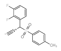 α-甲苯磺酰-(2,3-二氟苄基)异丁酯结构式