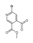 methyl 6-bromo-4-nitropyridine-3-carboxylate结构式