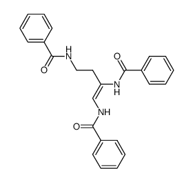 1,2,4-tris-(benzoilamino)-1-butene Structure