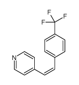 4-[2-[4-(trifluoromethyl)phenyl]ethenyl]pyridine结构式