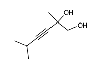 2,5-dimethyl-hex-3-yne-1,2-diol结构式