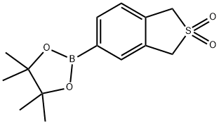 Benzo[c]thiophene, 1,3-dihydro-5-(4,4,5,5-tetramethyl-1,3,2-dioxaborolan-2-yl)-, 2,2-dioxide结构式