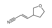 (2E)-3-(tetrahydrofuran-3-yl)prop-2-enenitrile Structure
