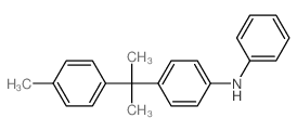 Benzenamine, 4-[1-methyl-1-(4-methylphenyl)ethyl]-N-phenyl- Structure