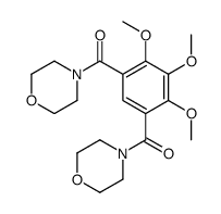 morpholin-4-yl-[2,3,4-trimethoxy-5-(morpholine-4-carbonyl)phenyl]methanone结构式