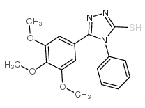 4-Phenyl-5-(3,4,5-trimethoxy-phenyl)-4H-[1,2,4]triazole-3-thiol Structure