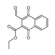 ethyl 3-formyl-4-oxido-1-oxoquinoxalin-1-ium-2-carboxylate结构式