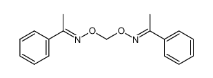 1-Phenyl-ethanone O-[1-phenyl-eth-(E)-ylideneaminooxymethyl]-oxime结构式